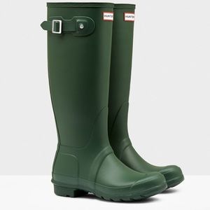 Green Hunter Rain Boots ☔️